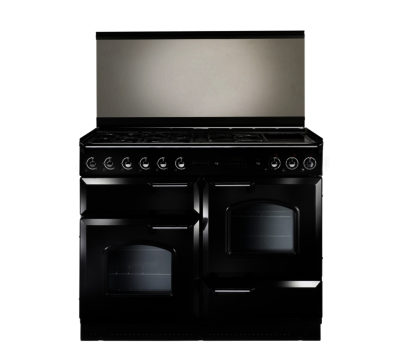 RANGEMASTER Classic 110 Dual Fuel Range Cooker - Black & Chrome RANGEMASTER Classic 110 Dual Fuel Range Cooker - Black & Chrome